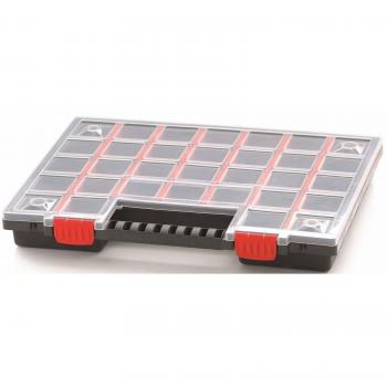 Organizador Prosperplast Nors 39,9 x 30,3 x 5 cm Negro-Rojo