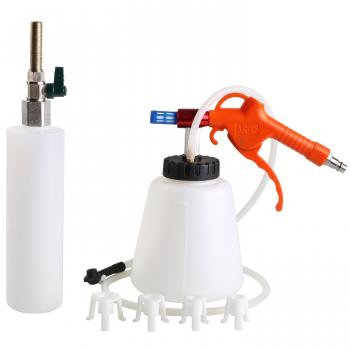 FIXKIT Purgador de Frenos Kit de Bomba Manual de Freno Neumático Dispositivo Botella de Aire Comprimido