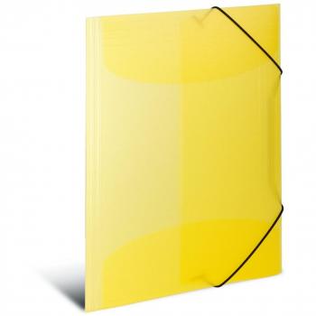 Carpeta Esquinera HERMA A4 PP Amarillo Translúcido