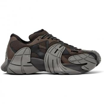 Camperlab Tormenta Unisex Sneakers - Black and Grey Mesh, Size 45