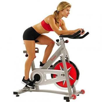 Sunny Health and Fitness Indoor Studio Cycle Pro Exercise Bike with 18 KG