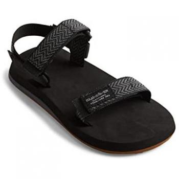 Quiksilver Sandalias de niños Monkey Caged, color negro y gris, talla 32 EU