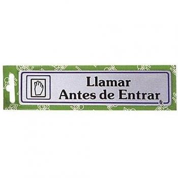 WOLFPACK LINEA PROFESIONAL 5270271 Rotulo Llamar Antes De Entrar, Cranberry, Extra Large