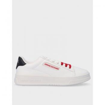 Zapatilla Armani Exchange Xux203 Optical White Black 40 Blanco