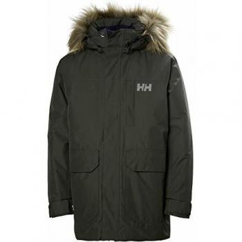 Helly Hansen Jr Felix Parka Chaqueta de Invierno, Unisex niños, Verde