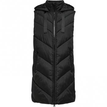 Chaleco acolchado con capucha para mujer JDY SKYLAR en color verde bosque