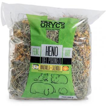 Miniorycs Heno Natural del Pirineo con Manzanilla y Caléndula 500g