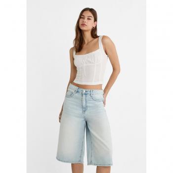Stradivarius Bermuda jorts Blue denim