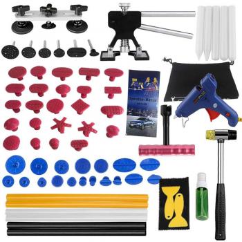 Weylon 78Pcs PDR DIY hace estallar una reparación de daños Dent Ding auto del coche Grupo Kit de herramientas de la carrocería del tirador PDR abolladura sin