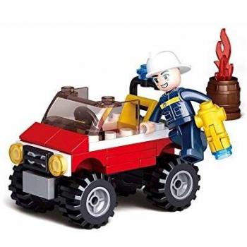 Sluban Fire Construcción Bomberos 58 Piezas 14x14cm, Multicolor,