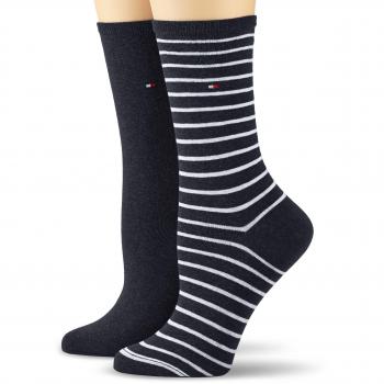 Tommy Hilfiger 443015001, Calcetines para Mujer, Azul