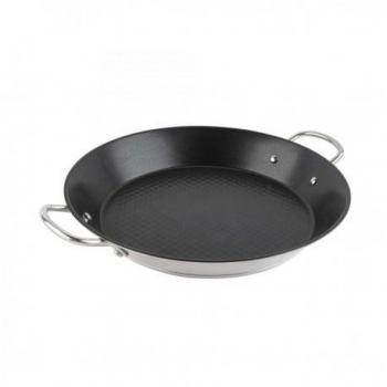 JATA HPAE2138 Paellera de Acero Inoxidable de 38 cm Apta para Inducción