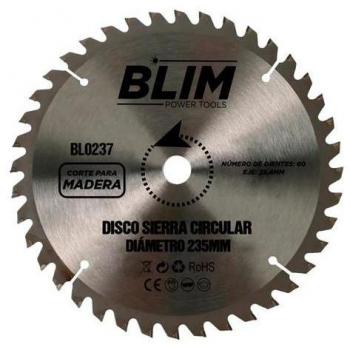 Blim Disco de Corte para Madera 235mm - 60 Dientes con Recubrimiento de Carburo de Tungsteno