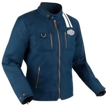 Chaqueta de Moto Segura Scorpio Azul Marino-Blanco