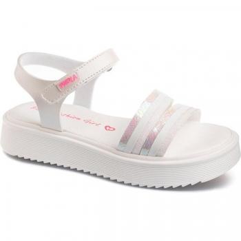 Pablosky Sandalia de Piel Debora 865400 para Niña en Color Blanco