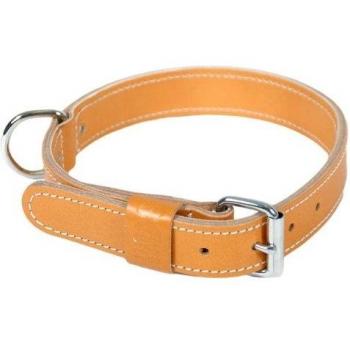 Collar de piel de vacuno natural de doble capa para perros 55cm x 25mm Martin Sellier