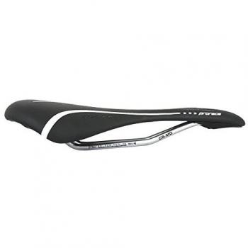 Massi Prorace Sillín para bicicleta, Negro / Blanco, M