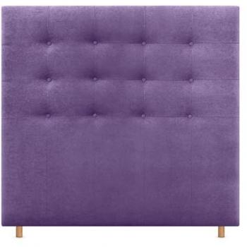 Cabecero Capitoné hasta el Suelo 145cm Tapizado en Tela Aqualine Lila para Camas de 120/135/140 cm