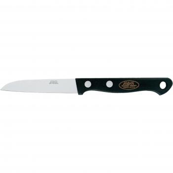 IMEX EL ZORRO El Zorro 53054-Cuchillo mondador INOX, 8,5 cm, Acero Inoxidable, Negro, 8.5 cm