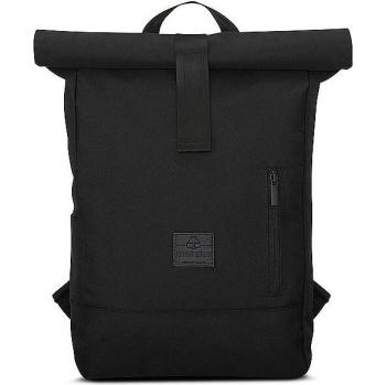 Mochila Rolltop Johnny Urban Robin Mediana Negra de Poliéster Ecológico