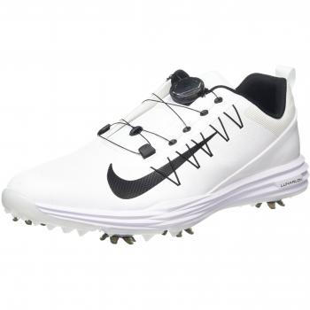Nike Lunar Command 2 Boa, Zapatos de Golf para Hombre, Blanco Black-White 100, 44 EU