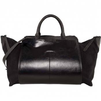 Liebeskind Nagano 2 Bolsa de viaje Weekender piel 60 cm ninja black