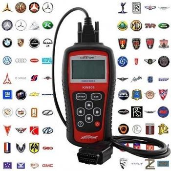 KW808 OBD2 Scanner Diagnostic Scan Tool Vehicles Car Fault Code Reader EOBD OBD2 Bositools Same As AUTEL MS509, [Importado de UK]