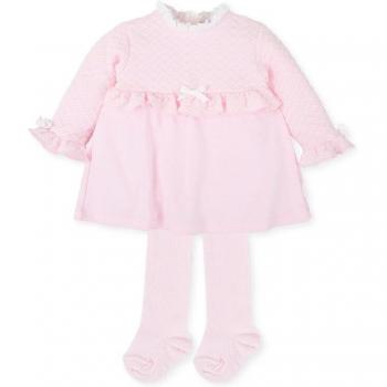 Tutto Piccolo - Vestido de bebé niña en rosa con volantes