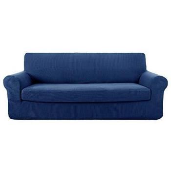 Deconovo Funda de Sofá para Salón 4 Plazas 237 x 83 x 89cm Azul