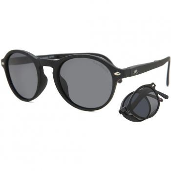 Montana MP66 Folding Polarized Men's Sunglasses Black 49mm