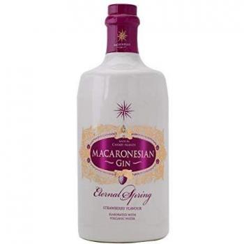 Gin Macaronesian I Primavera Eterna I 700 ml I 37,50% Volumen I Gin Premium Español con Sabor a Fresa