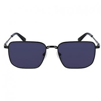 Calvin Klein Men's Black Rectangular Sunglasses CK23101S 55MM Dark Grey Shaded