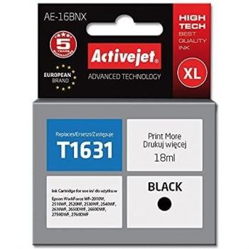 Cartucho de Tinta Compatible Activejet AE-16BNX Negro 18 ml (Epson 16XL T1631)