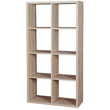 Estantería Bedford A104 Abierta de Aglomerado Laminado en Roble Sonoma 150x77x32cm