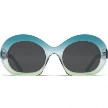 Hanukeii Zanzibar Blue Women's Sunglasses with Polarized Lenses UV400 Protection