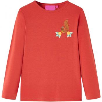 Camiseta infantil de manga larga con diseño de ardilla