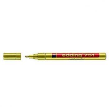 edding 751-053 - Marcador de tinta opaca, 10 unidades, color dorado