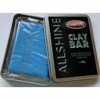 All Shine - Barra de arcilla de grano fino de 200 g con caja de transporte