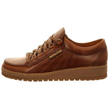 Mephisto Rainbow Chestnut Leather Shoes for Men - Size UK 10