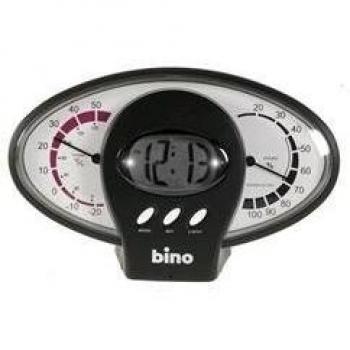 Bino 12553 Alarma, gran angular con barómetro, Gris
