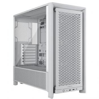 Caja PC Corsair FRAME 4000D RS Midi-Tower Blanca (Mini-ITX, ATX, mATX)