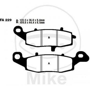 Juego de pastillas de freno semi-sinterizadas EBC Brakes FA229V para motocicleta