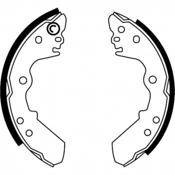 Juego de zapatas de freno ABE C0X011ABE, tipo: Zapatas de freno, características: Alta calidad, diseño específico para vehículos, fácil instalación, durabilidad mejorada