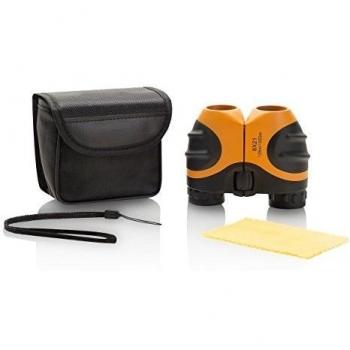 Compacto de mini prismáticos 8 x 21. Ideal para niños de aves. Naranja