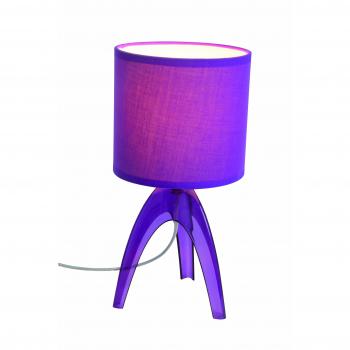 Lámpara de mesa de moda Ufolino, violeta