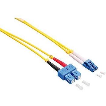 Cable de conexión de fibra óptica LogiLink LC-Duplex a SC-Duplex, OS2, 3 m