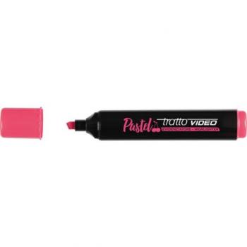 Rotulador Fluorescente Tratto Video Pastel Ciliegia - Pack de 12 Unidades F833512