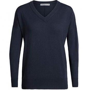 Icebreaker Shearer V - Sudadera para mujer - Icebreaker, S, Azul marino medianoche