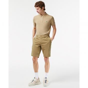 Lacoste Men's Lion Bermuda Short - Casual Shorts - Male - Beige - Size 44 - Stretch Cotton