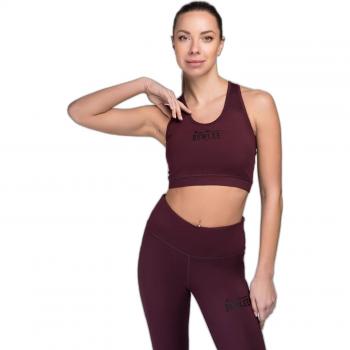 Lonsdale Kembley Women's Sports Bra - Red/Oxblood/Black